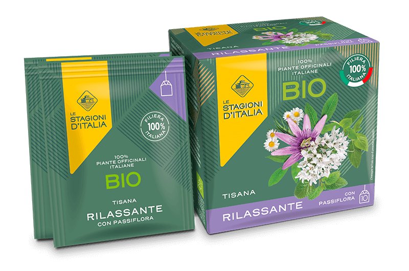 Le Stagioni d'Italia Bio Tisana Rilassante con Passiflora 10 x 2 g