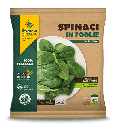 Spinaci in foglie